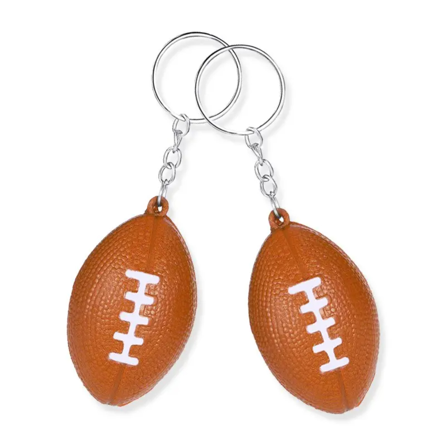 Rugbyball Shaped Stress Reliever Keychain 1