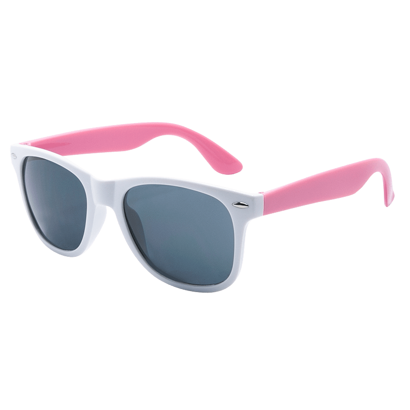 Custom White Frame Plastic Sunglasses 9