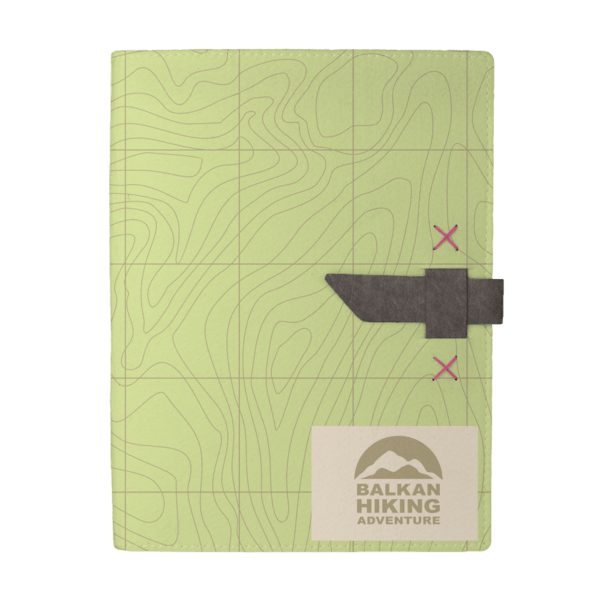 Hubbard Dye-Sublimated Felt Padfolio 104