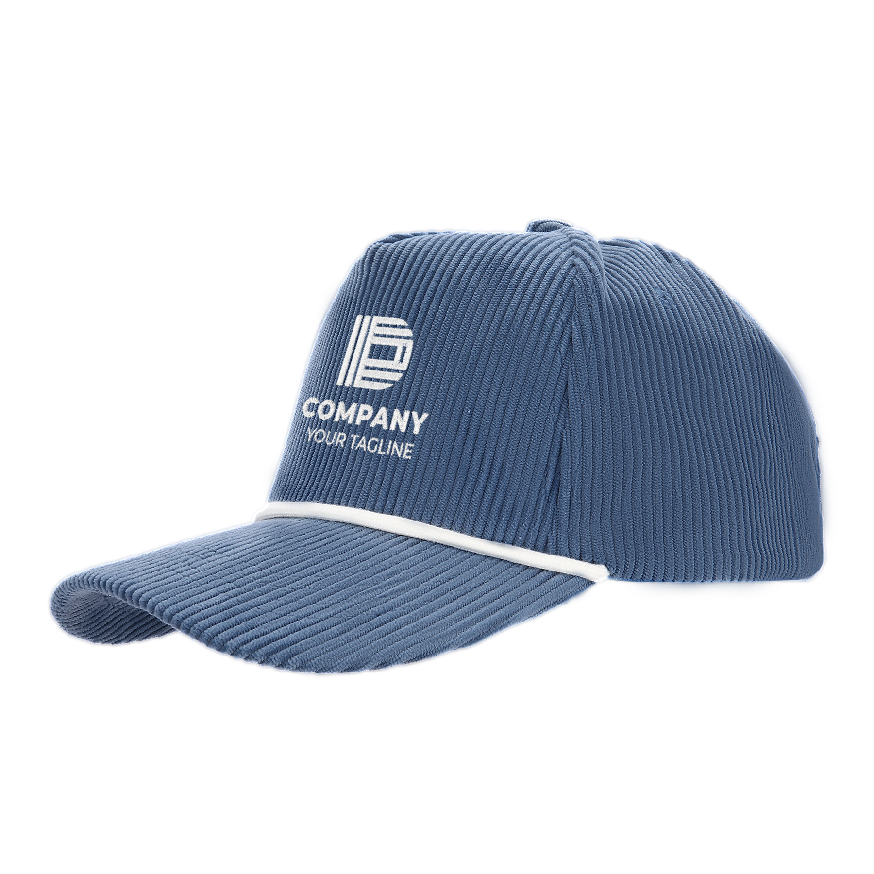 5 Panel Corduroy Sports Cap With Rope Visor And Adjustable Brass Buckle 10