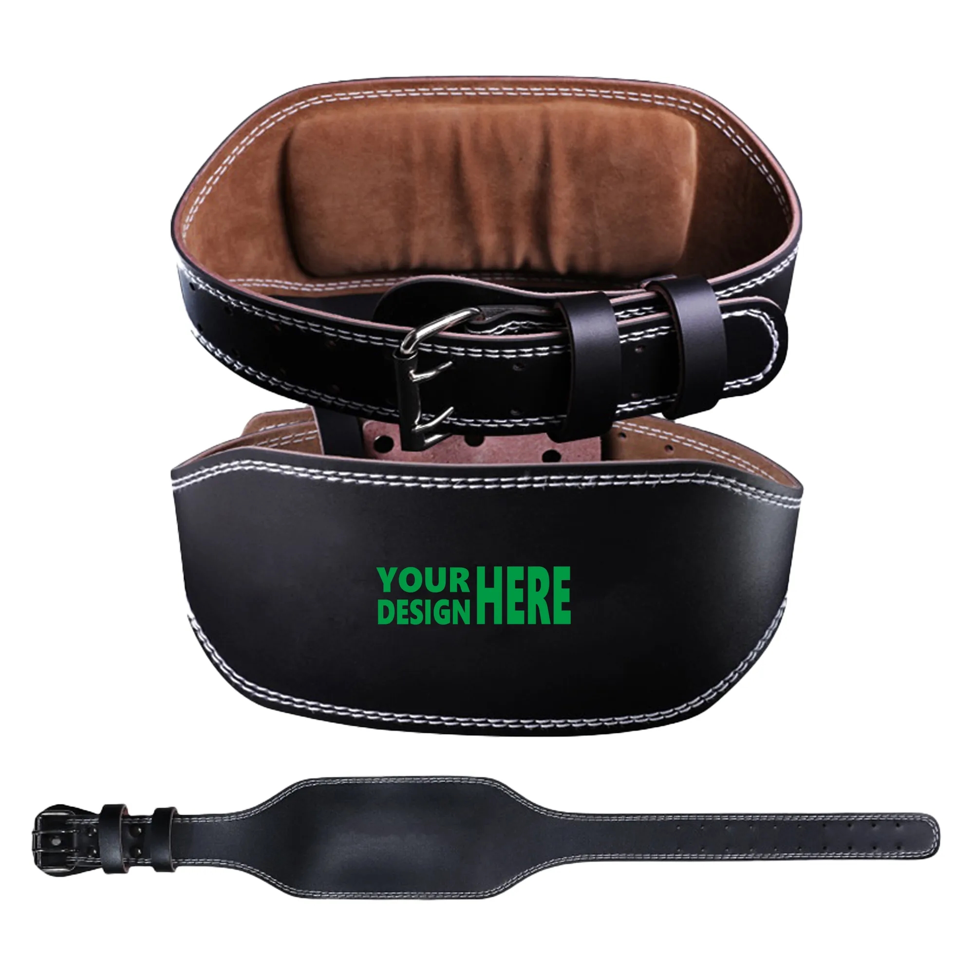 Leather Weightlifting Belt MOQ 20PCS 3