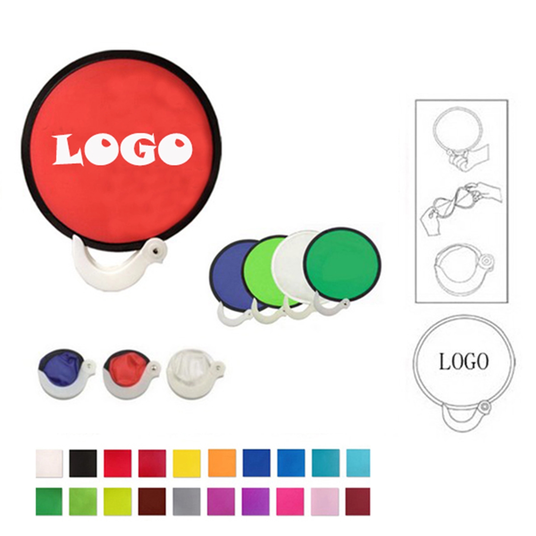 Folding Fan With Handle 5