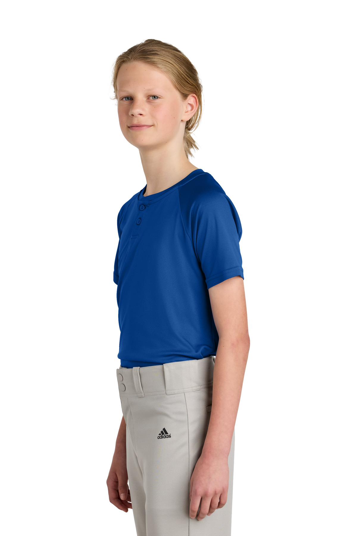 Sport-Tek Youth PosiCharge Competitor 2-Button Henley YST359 85