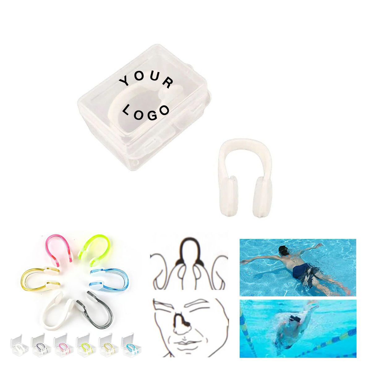 Comfort Fit Silicone Swimming Nose Clip 5