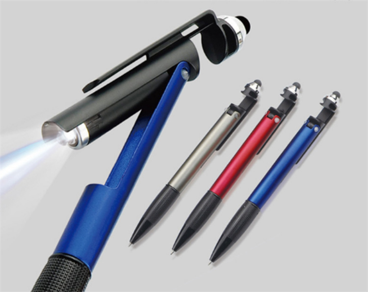 4 in 1 Sleek Touchscreen Light Stylus Pen with Phone Stand 4