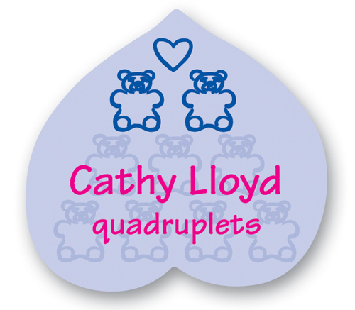 Full Color Name Badge w/ Personalization (2.125"X2.25") Heart