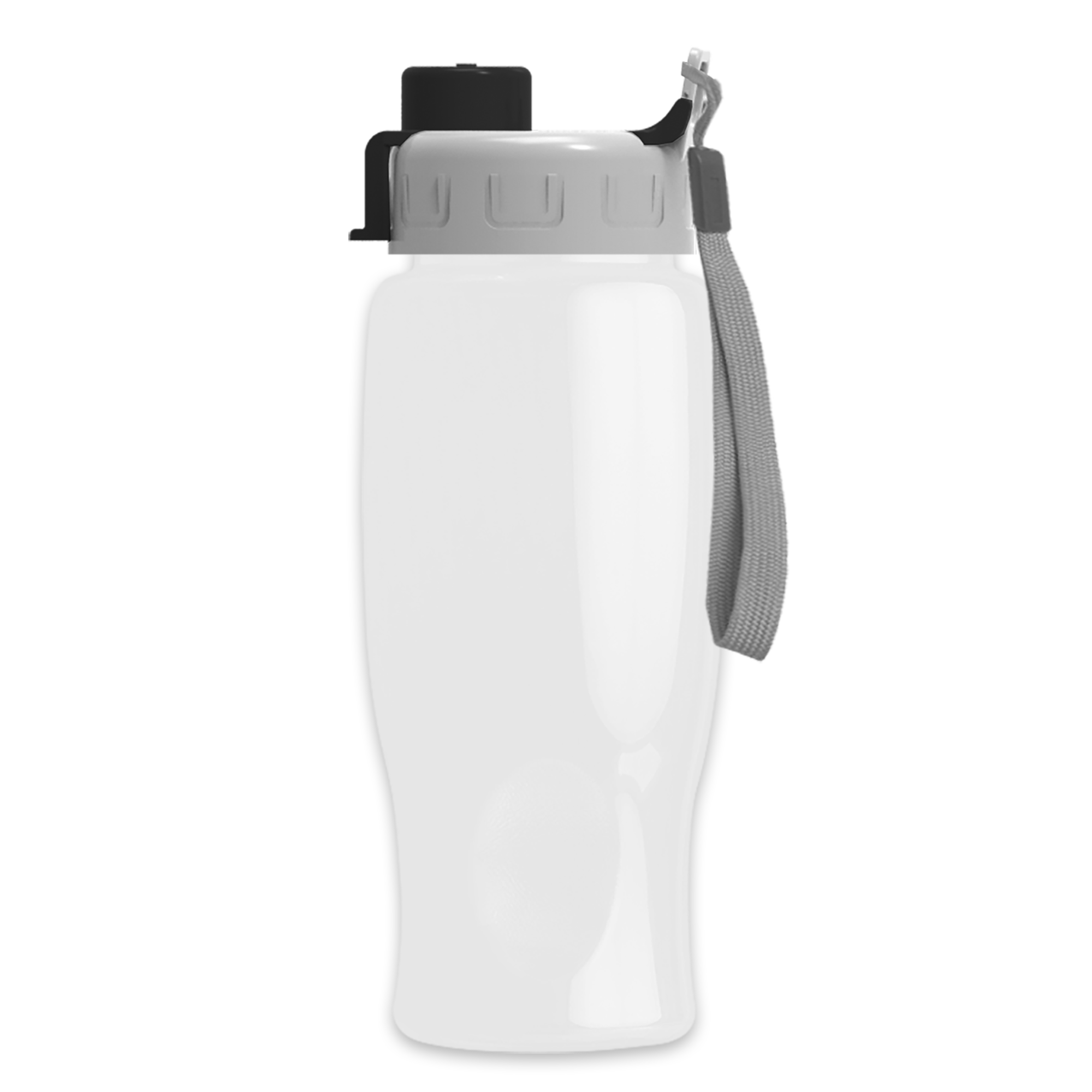 Poly-pure - 27 oz. Transparent Bottle with Quick Snap 12