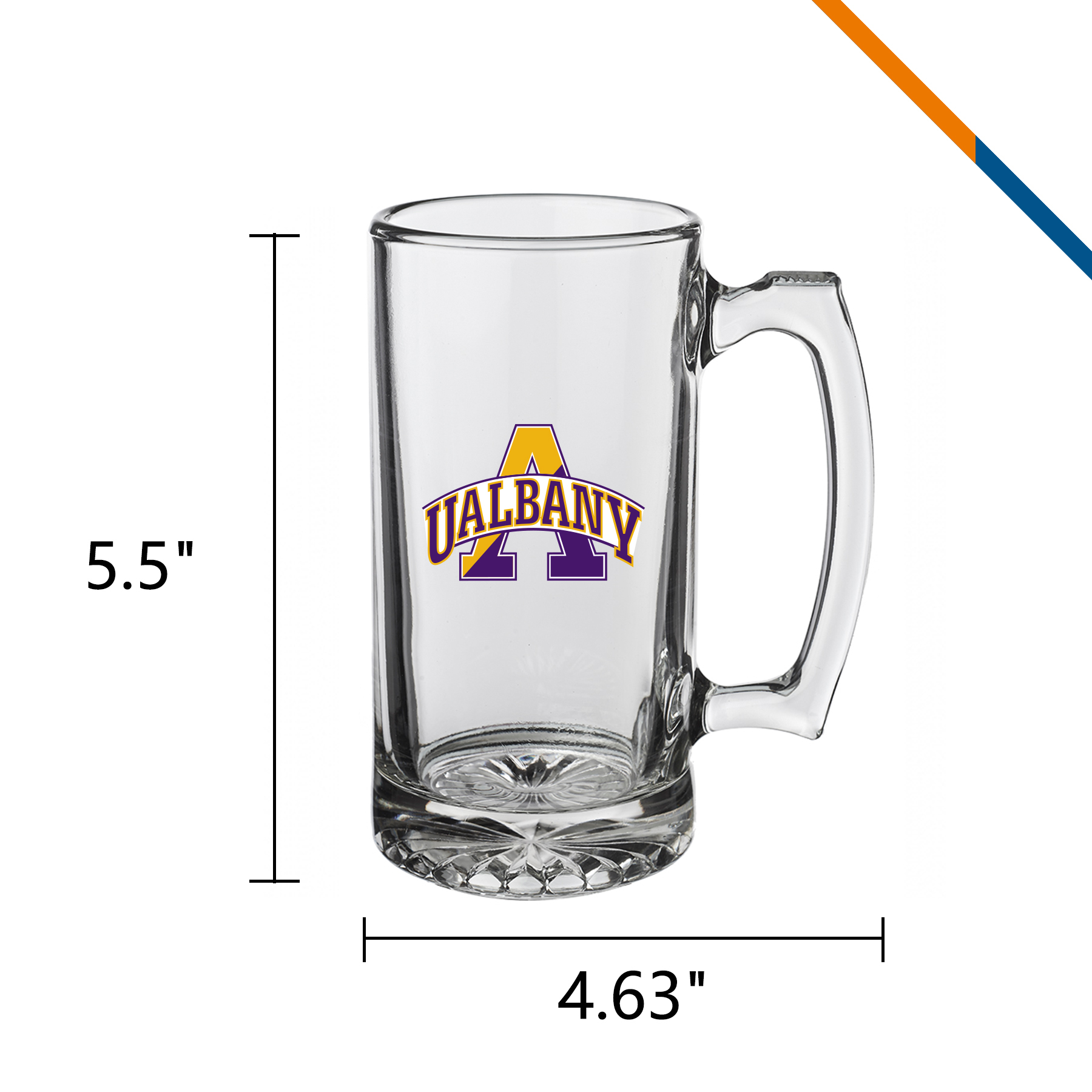 Libbey Clino Glass Beer Mugs - 12 OZ. 7
