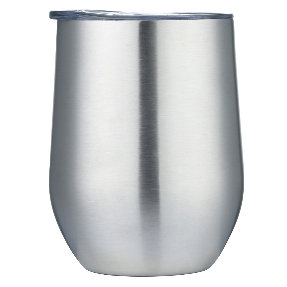 12oz. Stainless Steel Stemless Wine Tumbler with Sipping Lid 2