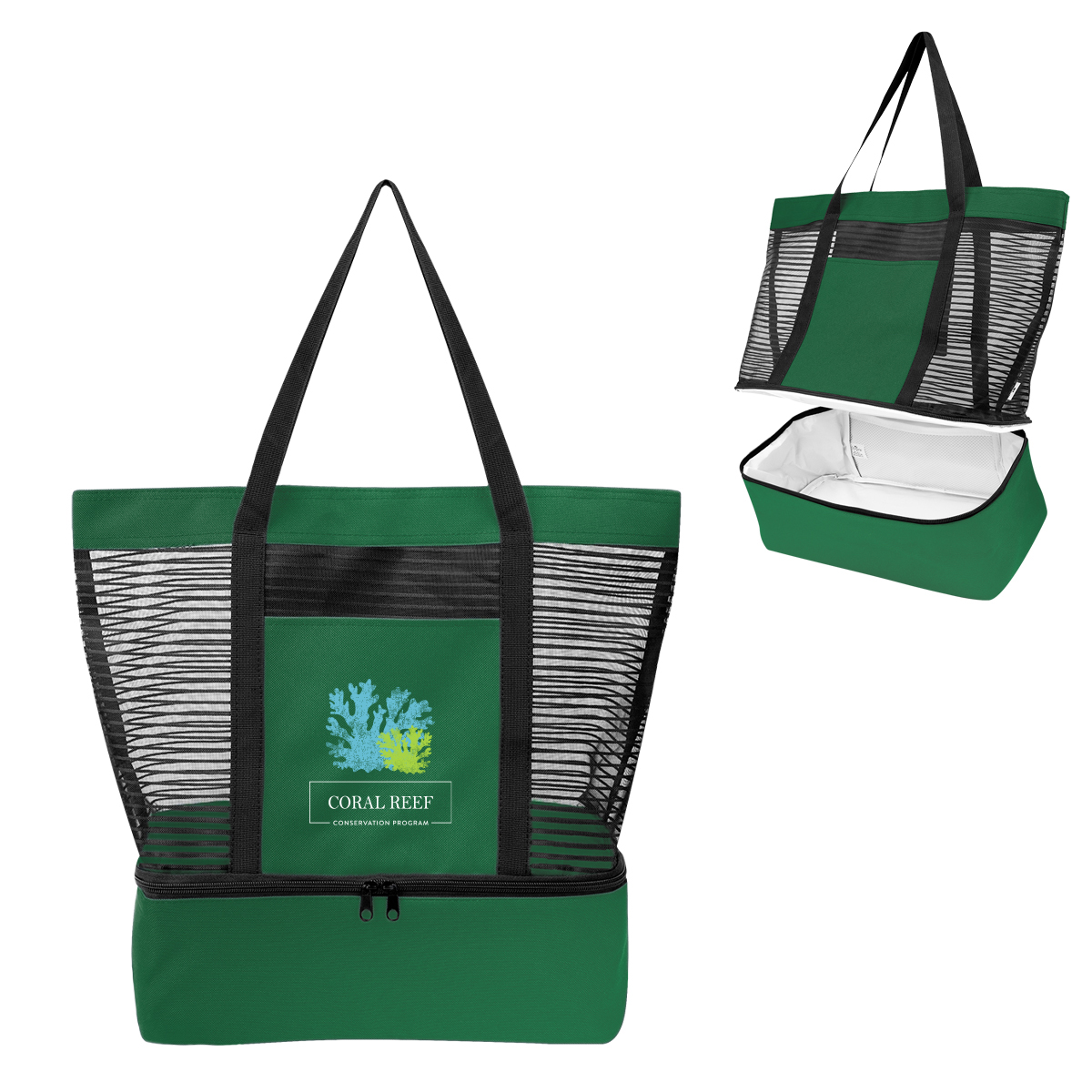 Marley rPET Mesh Tote Bag With Cooler 6