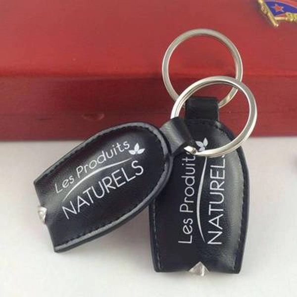 PU Leather LED Flashlight Key Tag 2