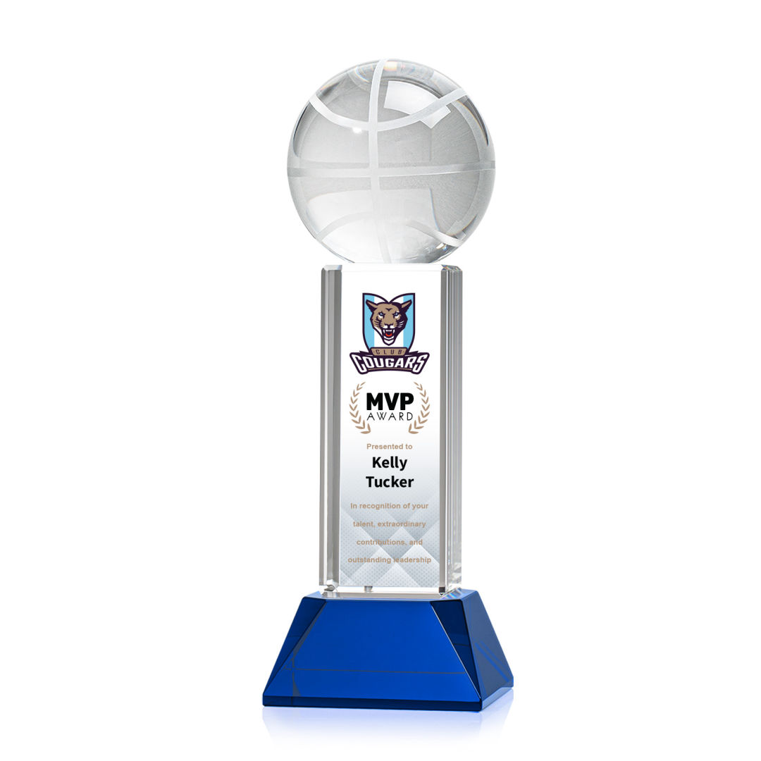 Basketball VividPrint™ Award on Stowe - Blue 16