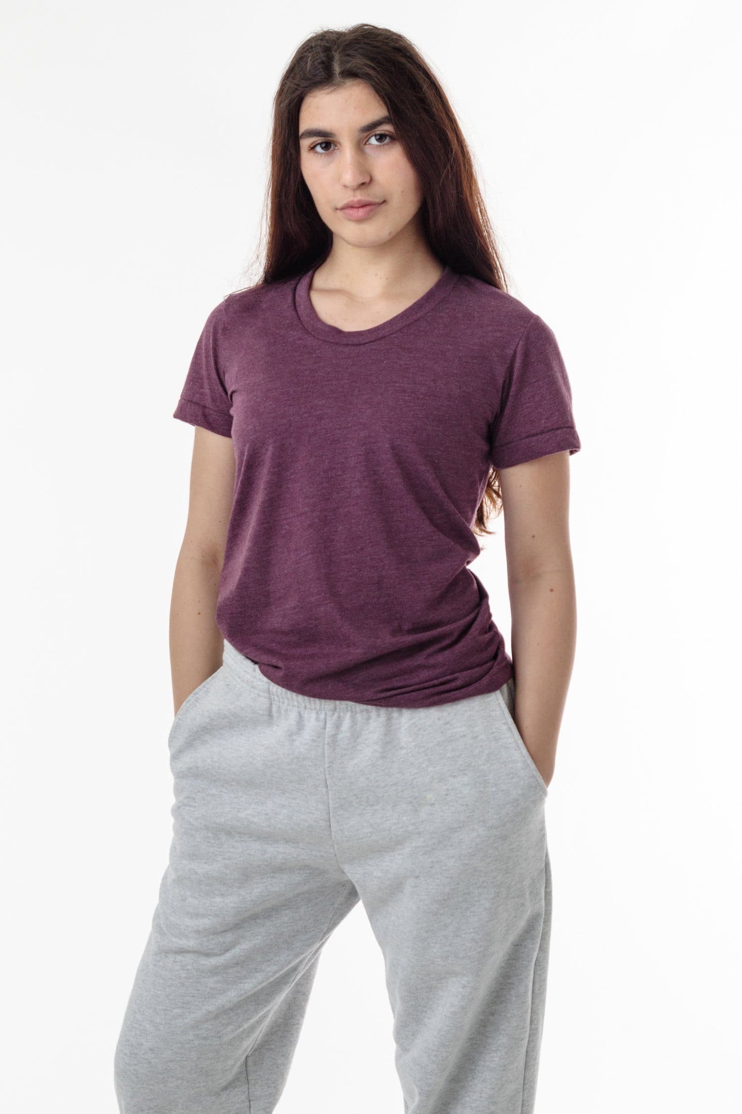 WOMEN'S POLY COTTON S/S T-SHIRT 9