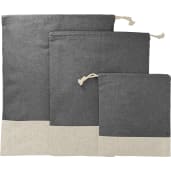 Split Recycled 3pc Travel Pouch Set 2