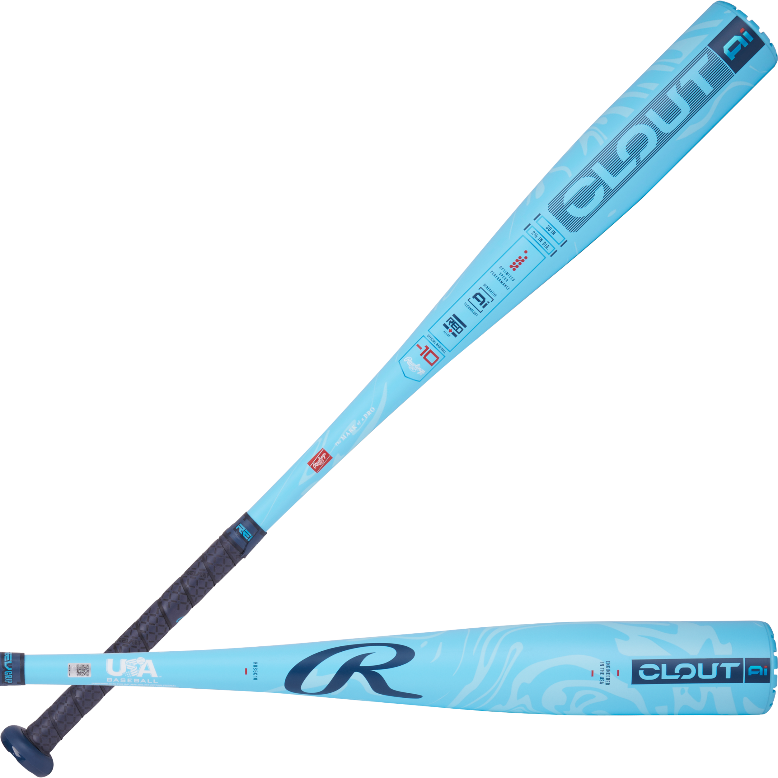 Rawlings Clout USA Bat, -10 2