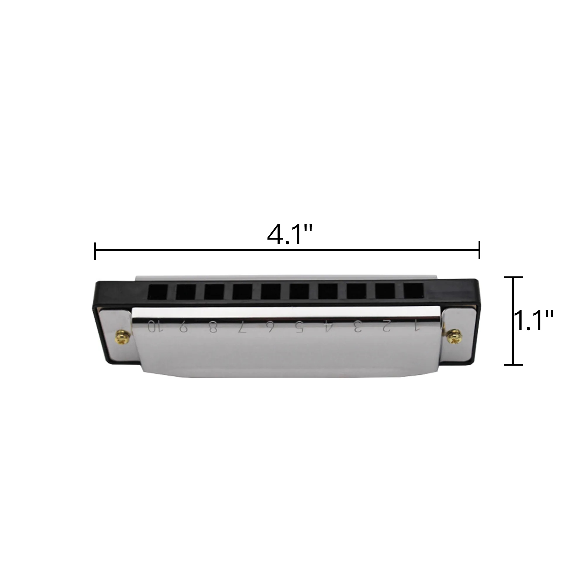 10 Hole Harmonica Laser Engraved 5