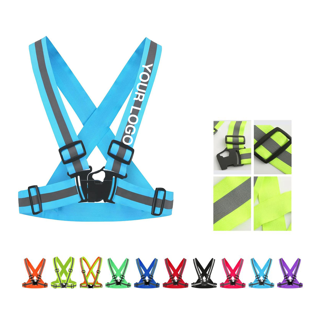 Adjustable Reflective Vest for Jogging and Cycling 3