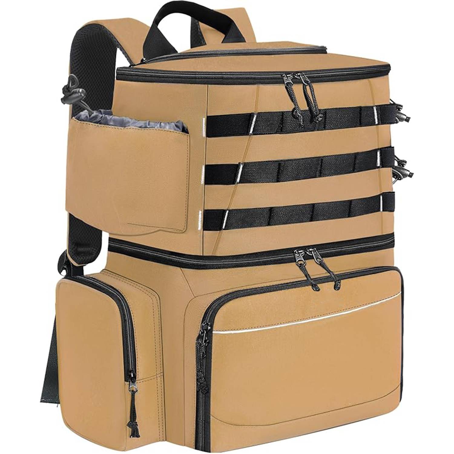 26L Waterproof Fishing Backpack w/ Cooler Compartment 8