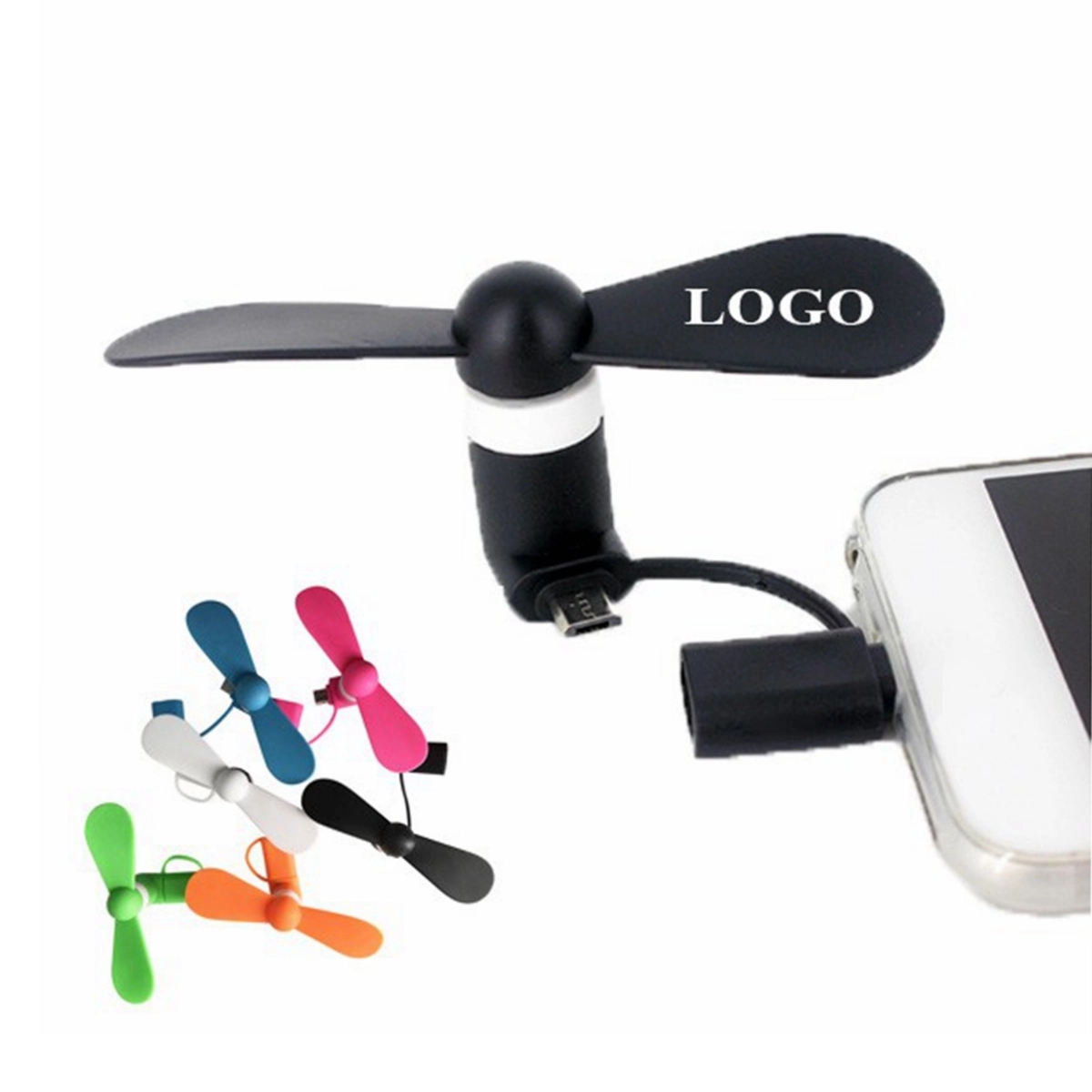 2 in 1 Mini USB Fan For SmartPhone 5