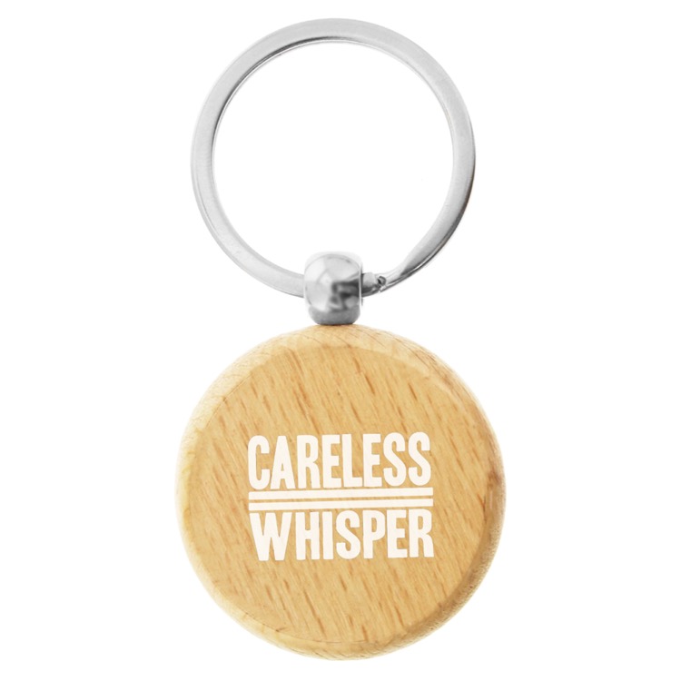 Wood Round Key Ring 2