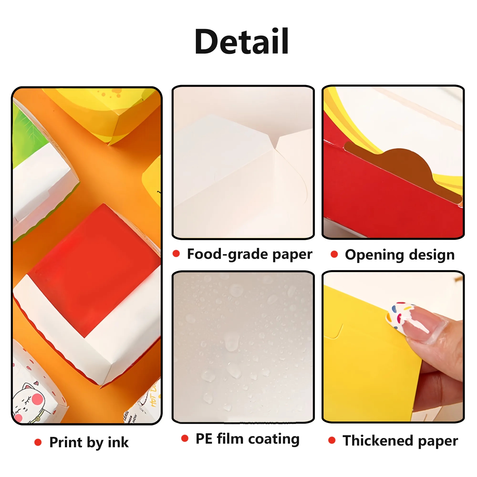 Disposable Paper Burger Box 6