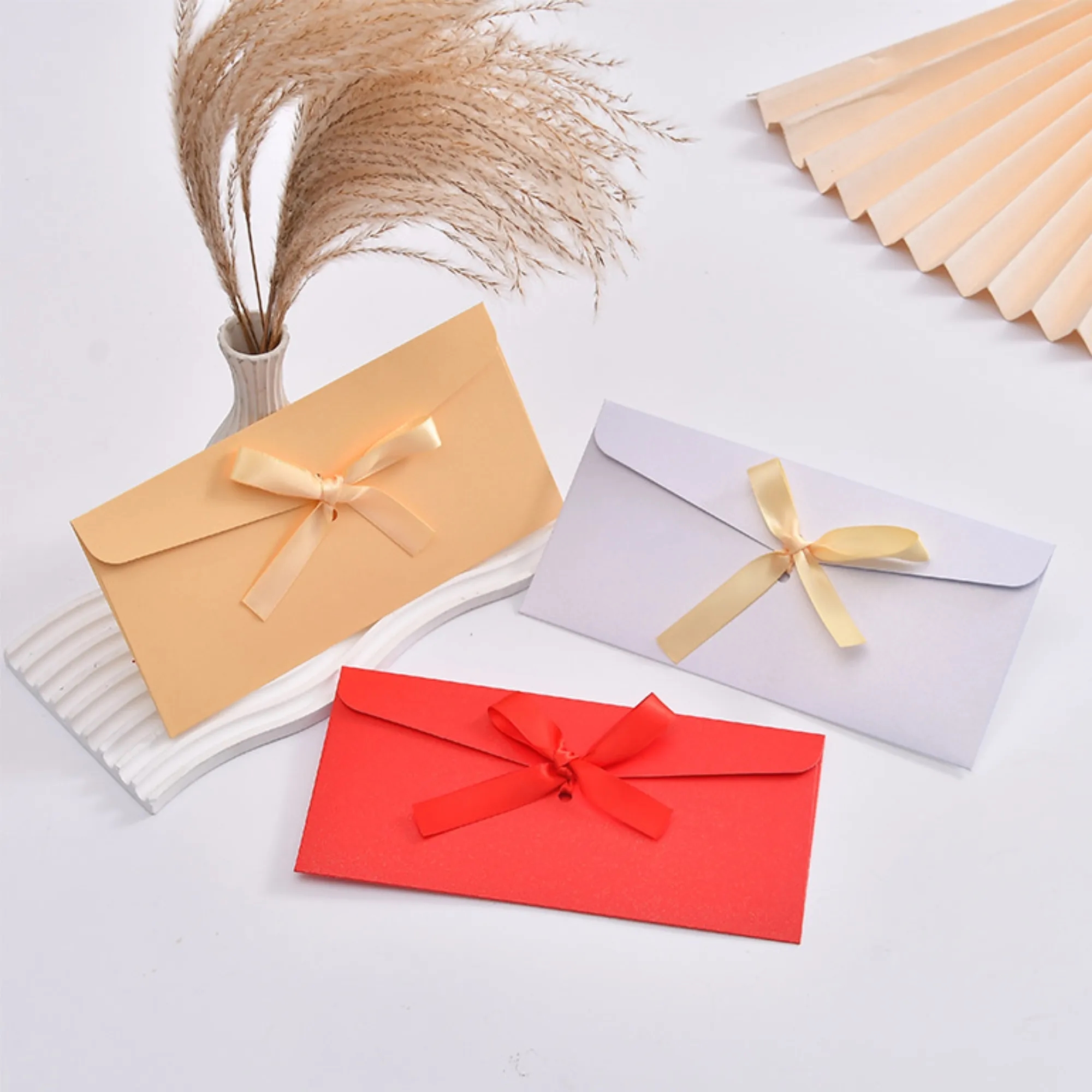 Business Envelope Gift Card Letter Folder With Ribbon 2