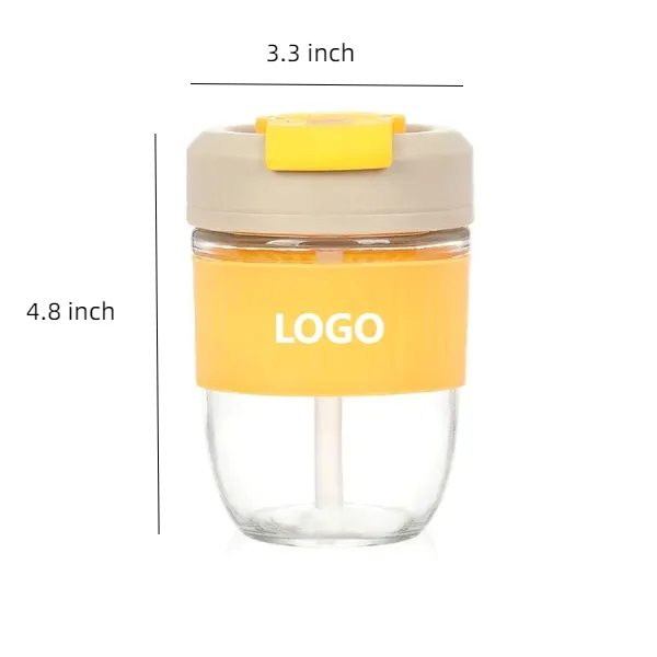 Straw Glass Water Cup 4