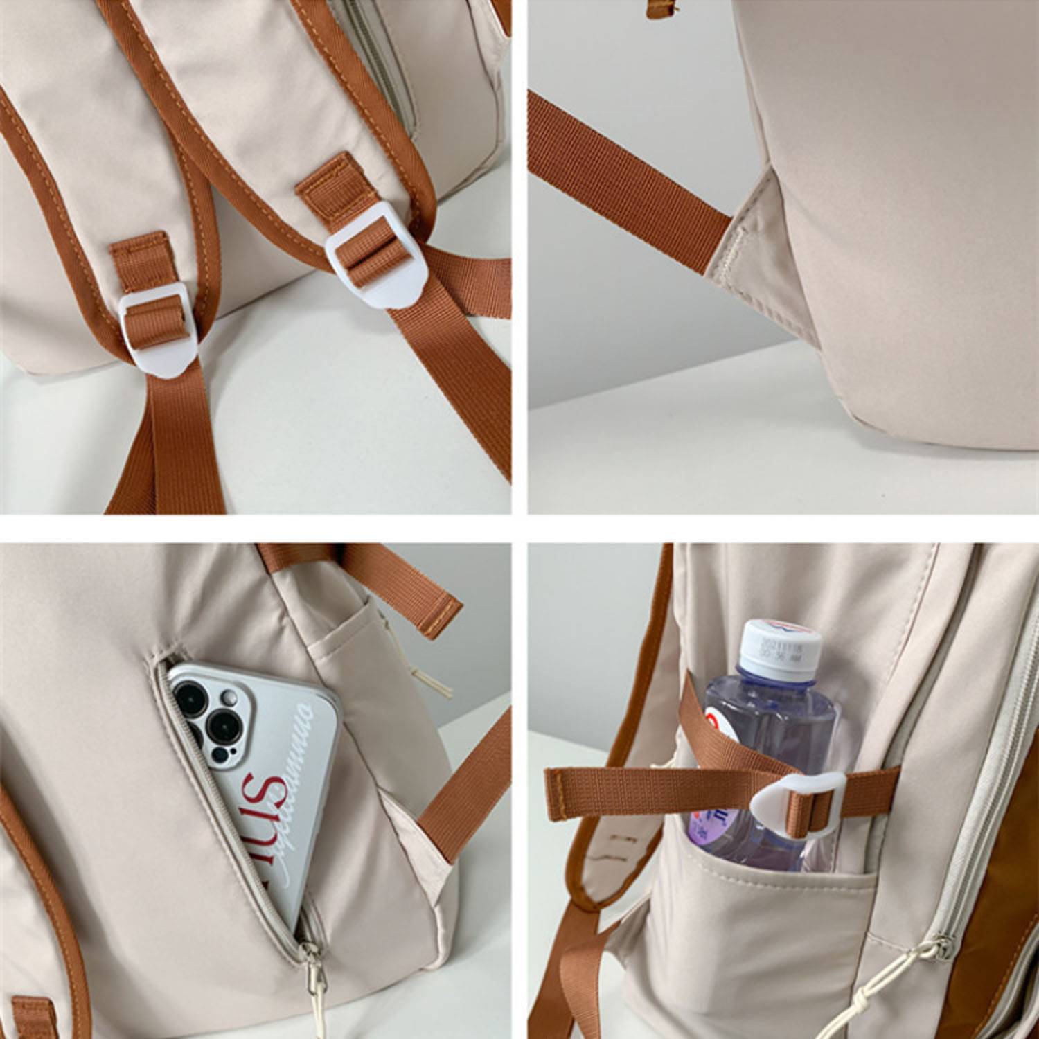 Waterproof Nylon Backpack Anti-Theft Pocket 5