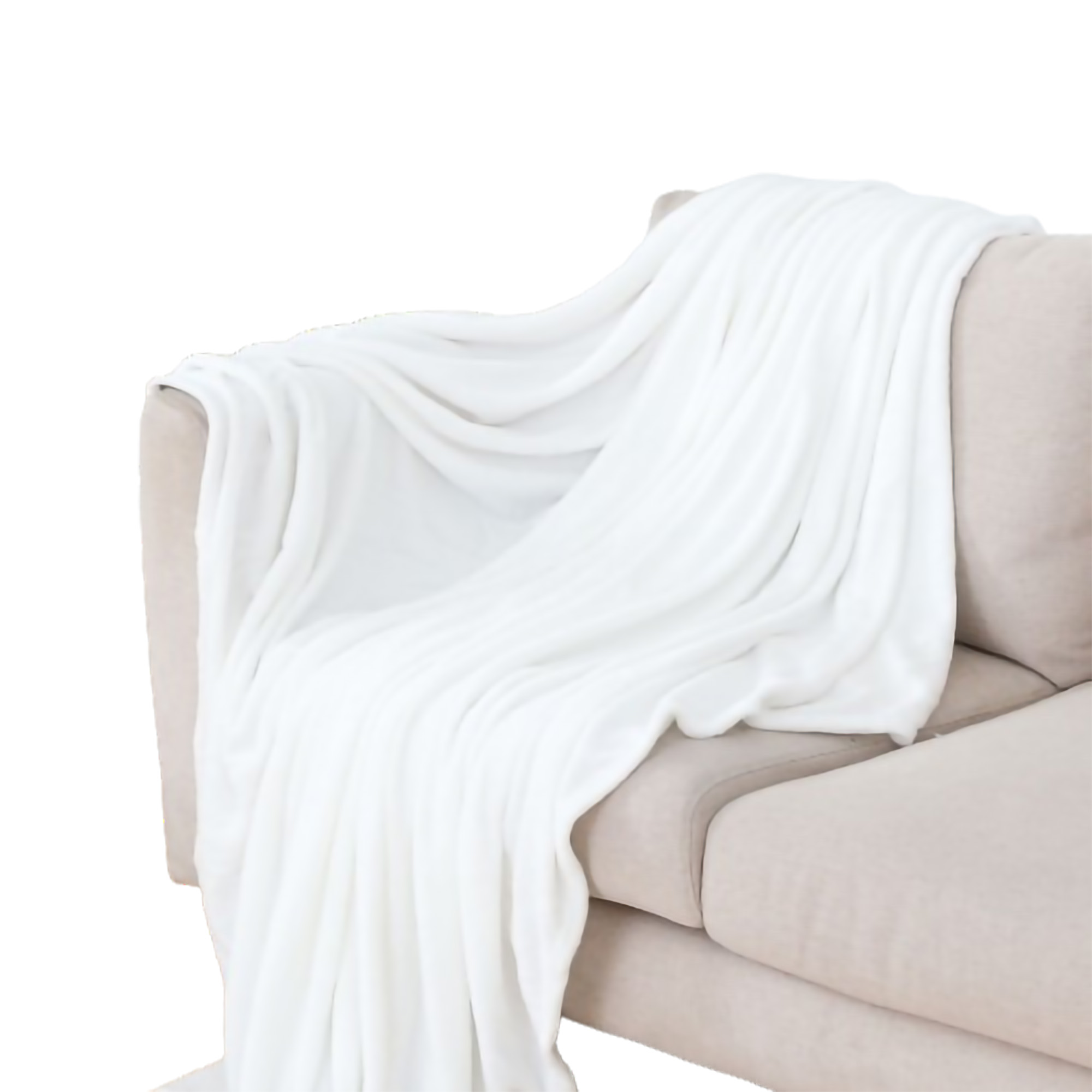 MOQ50 Interweaved Blanket for Sofa Couch Soft Flannel Fleece 4