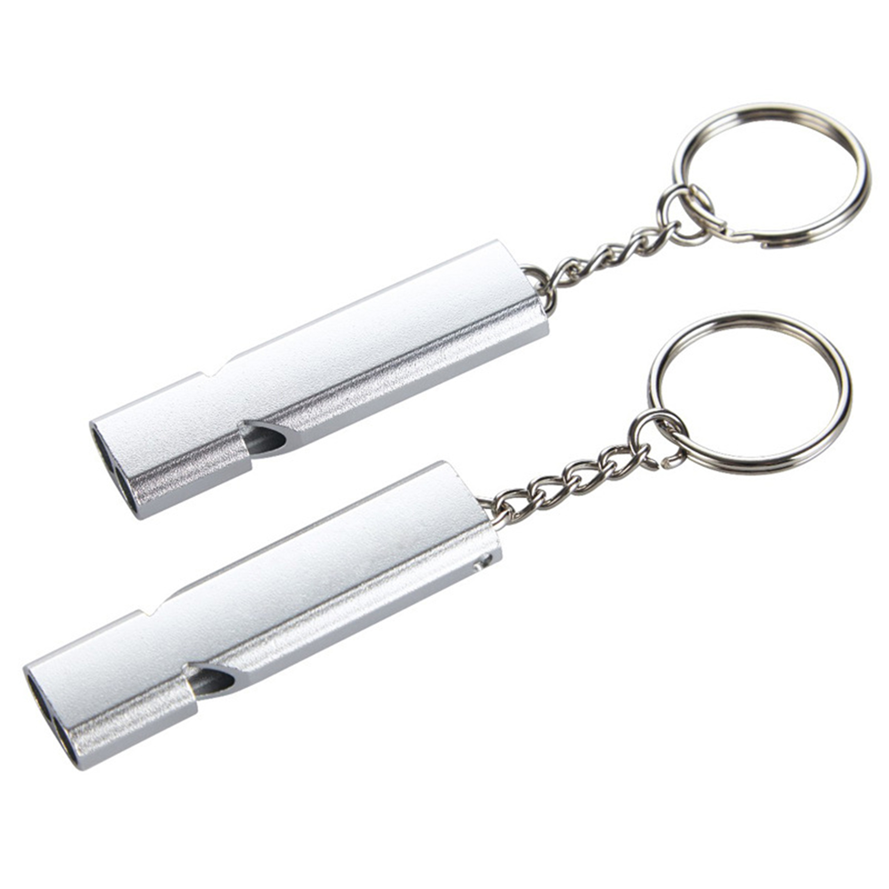 Survival Metal Whistle Key Ring Keychains 2