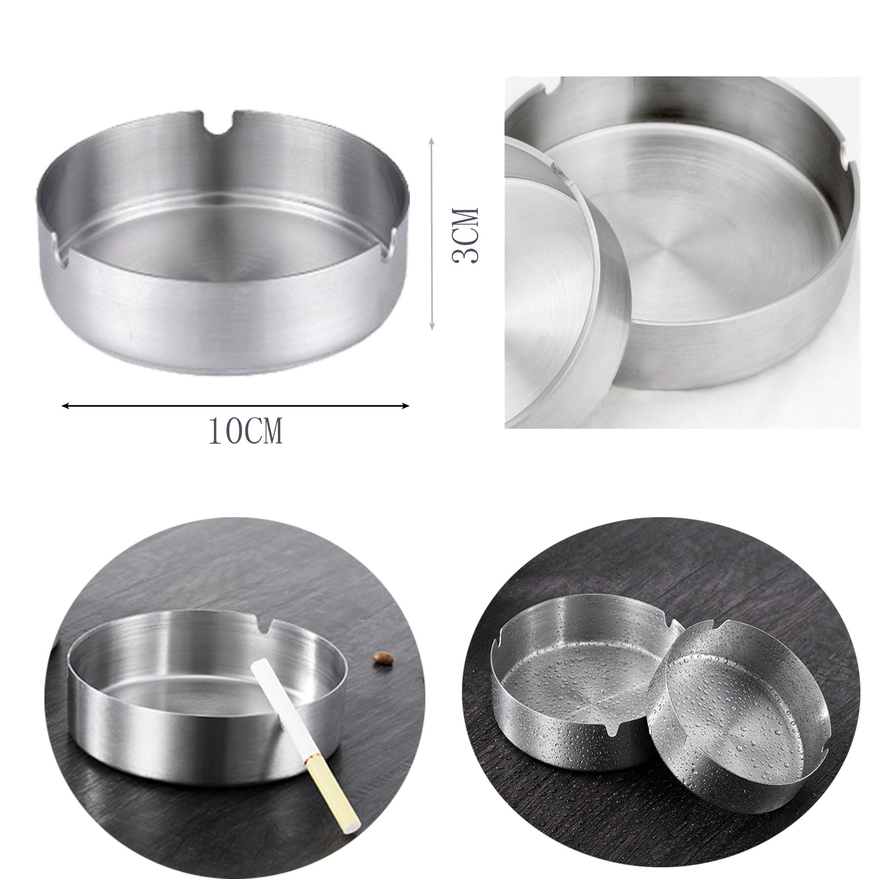 Stainless steel Ashtray 2