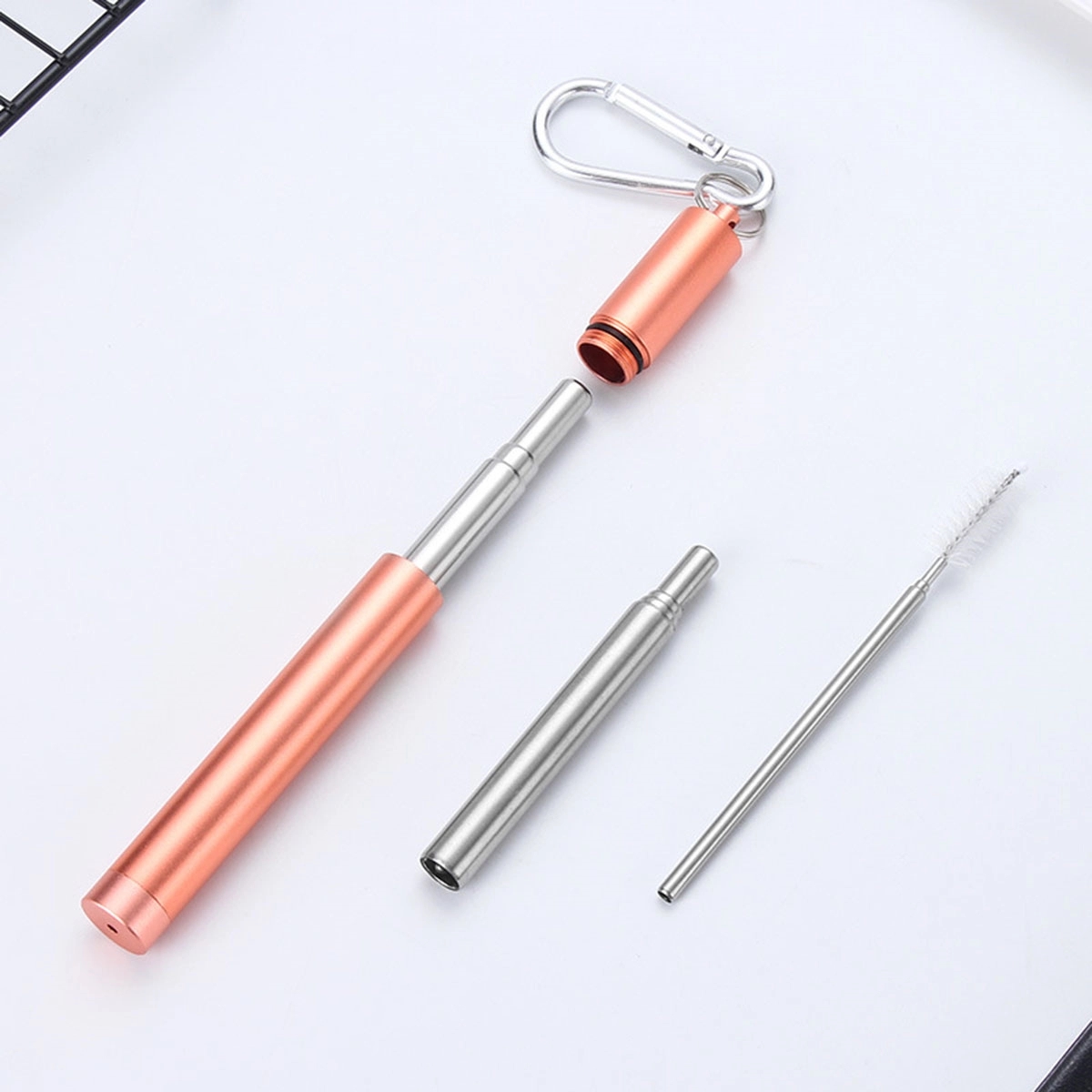 Stainless Steel Retractable Straw 3
