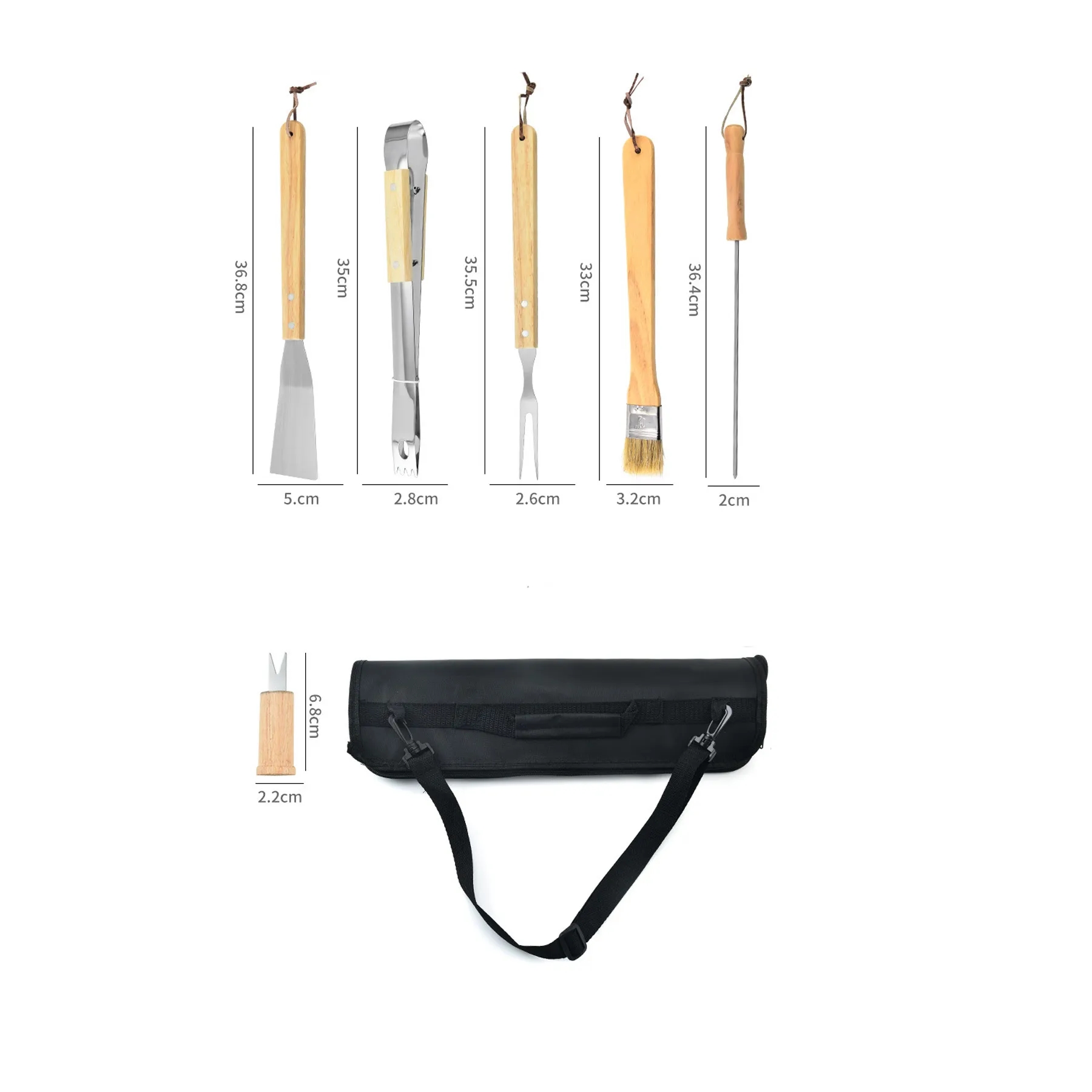 11 Piece Barbeque (BBQ) Set with Polyester Carrying Case 2