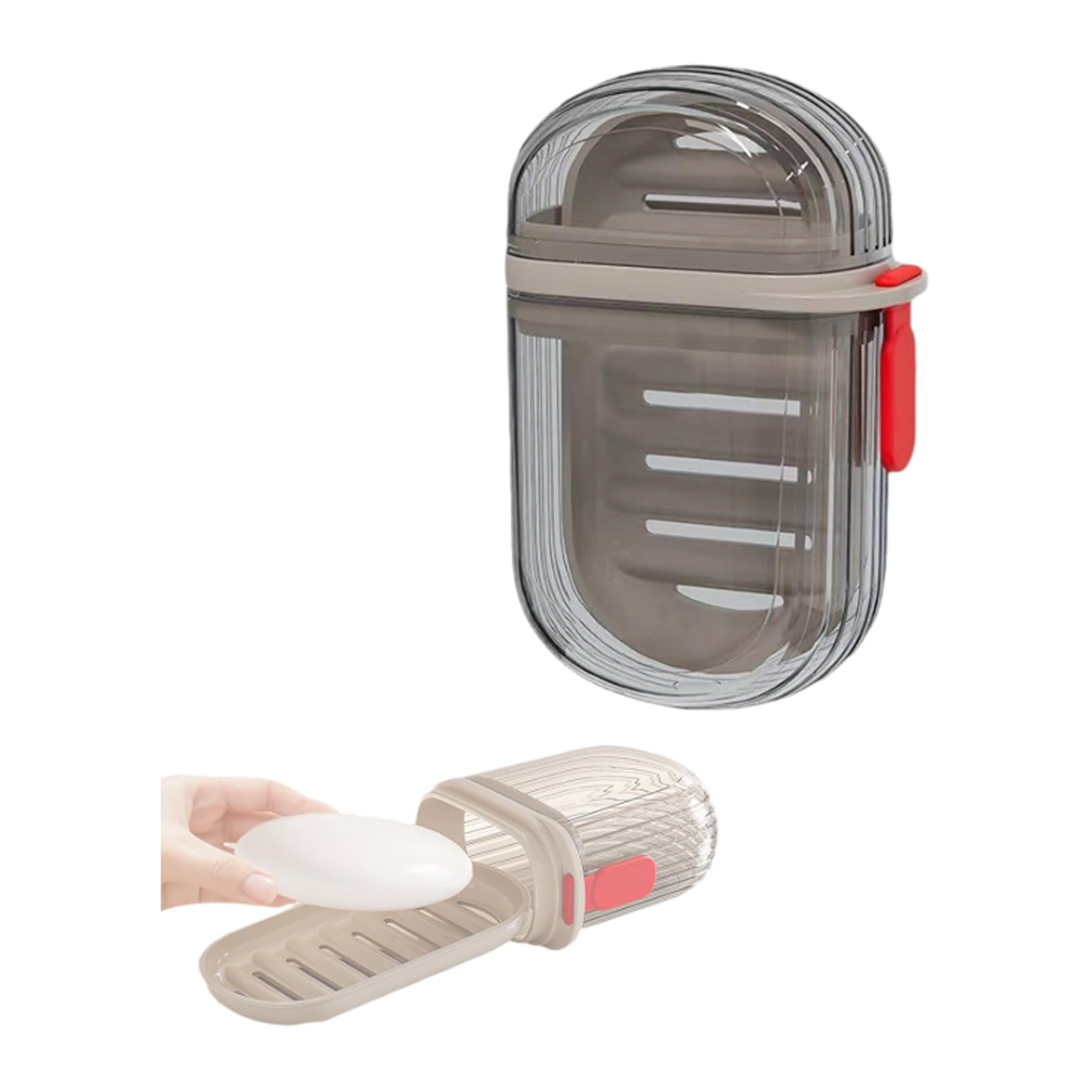 Mini Travel Sealed Drainage Soap Case w/ Lid 3