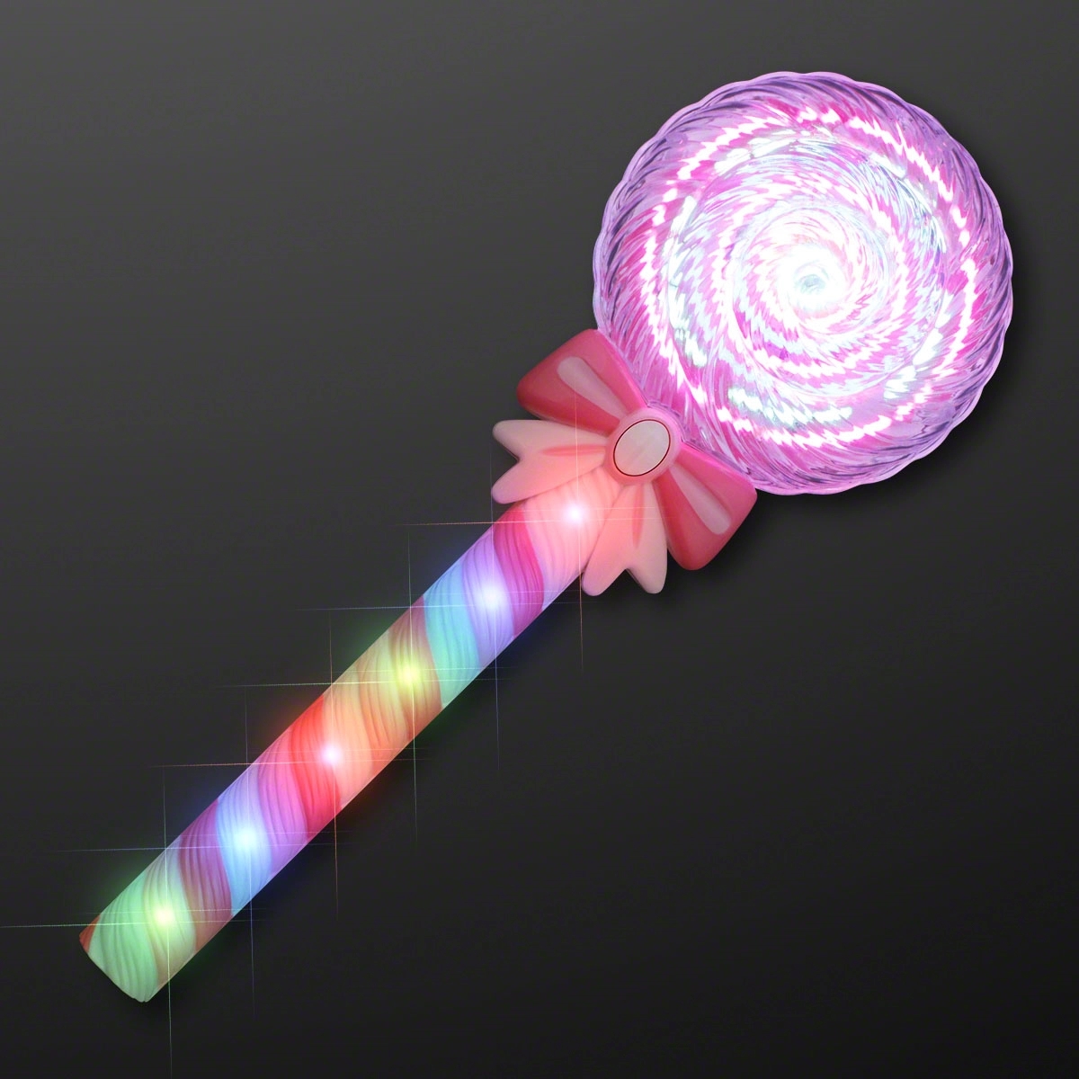 11.8" Deluxe Light Up Spinning Lollipop Wand 2