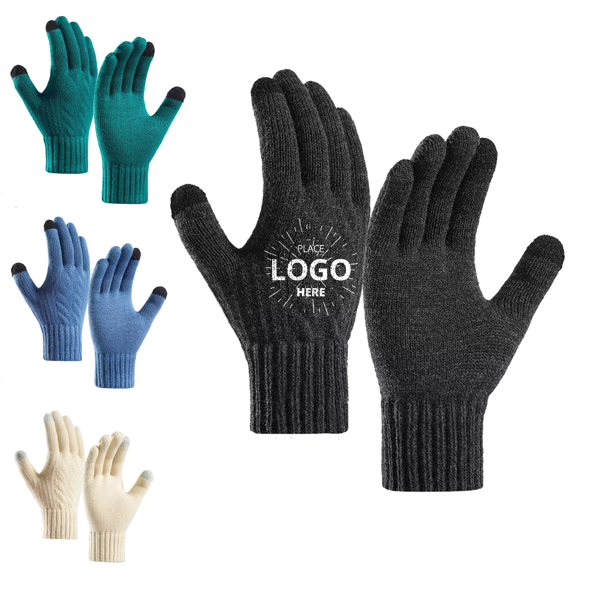 Practical and Sensitive Touchscreen Knit Gloves 3