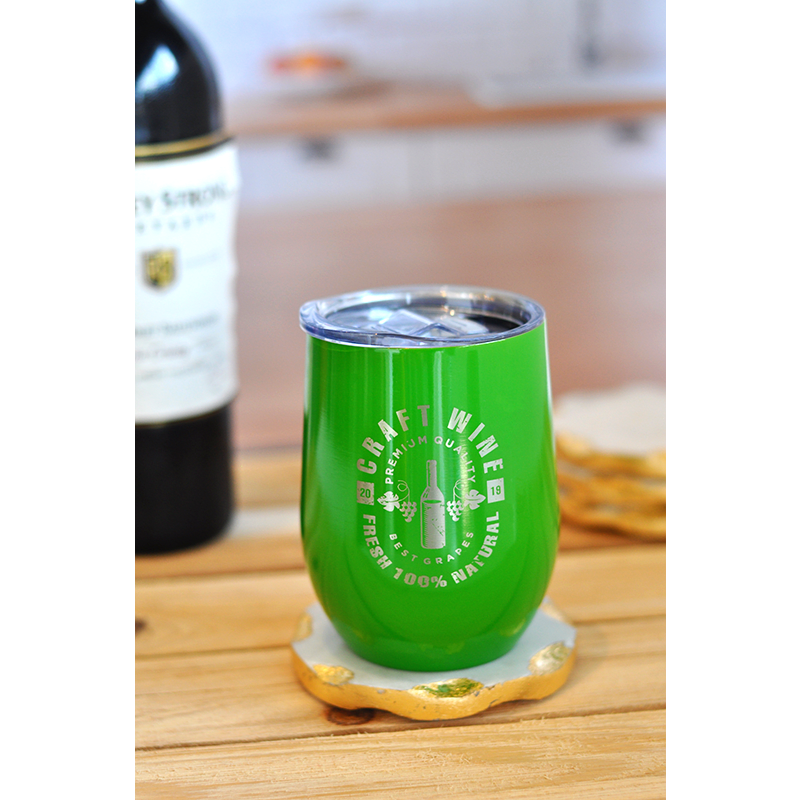 12 Oz. Custom Stainless Steel Wine Tumblers 1