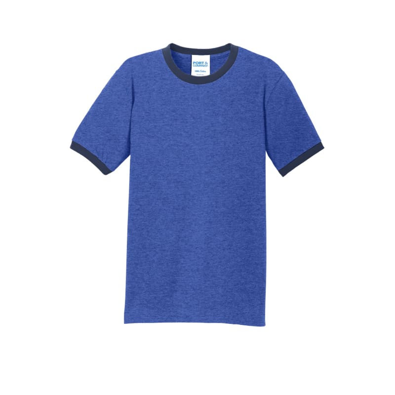 Port & Company Core Cotton Ringer Tee. 39