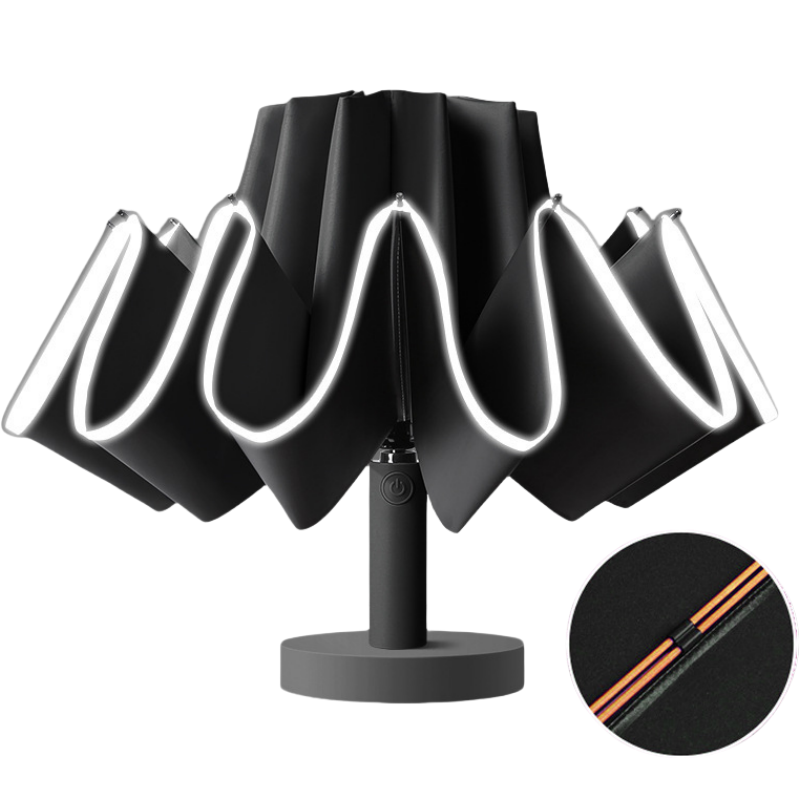 10 Ribs Automatically Open and Close Folding Inverted Umbrella 1