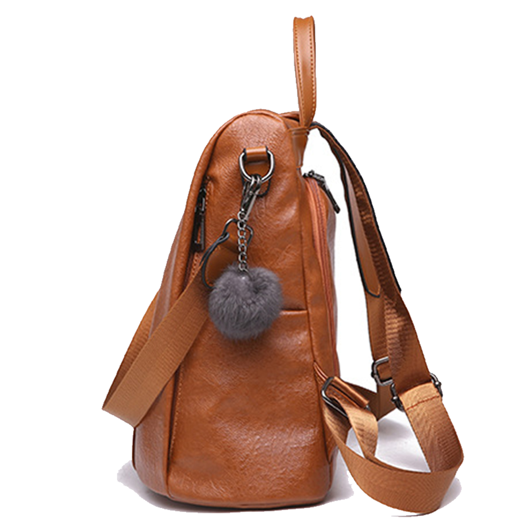 PU leather /Nylon Waterproof Women Backpack 7