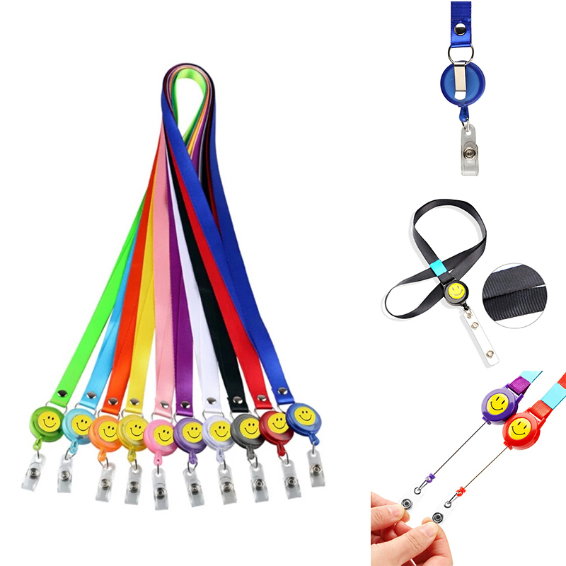 Smile Retractable Polyester Lanyards Reel 2