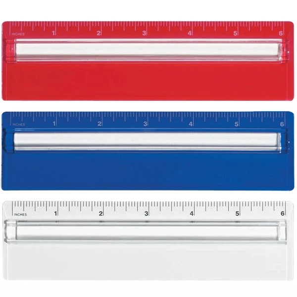 Plastic 6" Ruler w/ Magnifying Glass 1