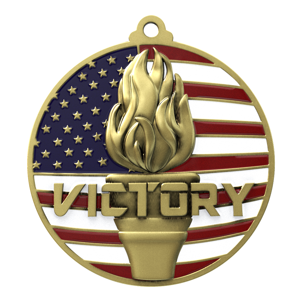 Victory Patriotic Medallion (2-3/4")