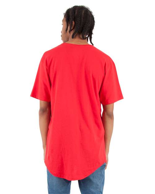 Unisex Curved Hem Long T-Shirt - SHCLT 4