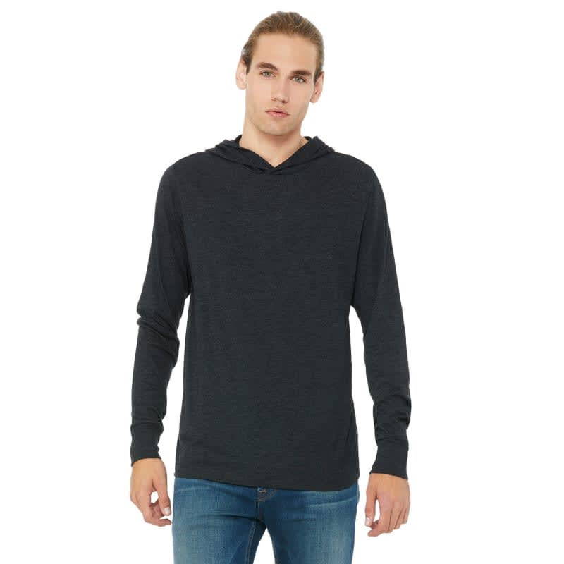 Bella Unisex Jersey Long-Sleeve Hoodie 2