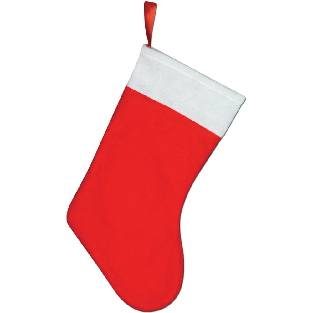 Felt Christmas Stockings - Red 15" 3