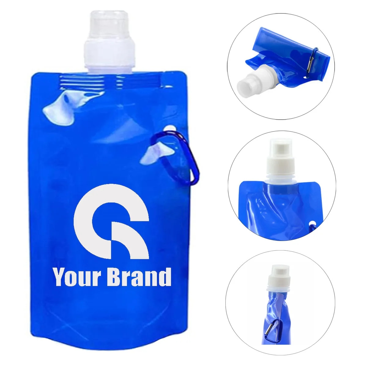 17 Oz Reusable Collapsible Water Bottles All Over Printing 5
