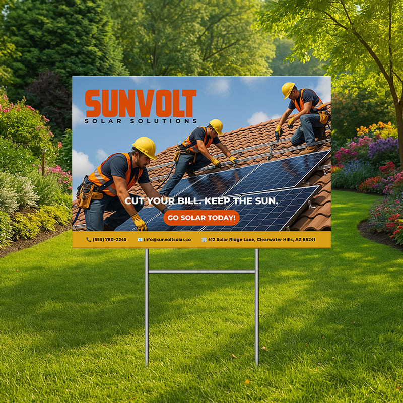 Custom 24" X 36" Yard Signs 3