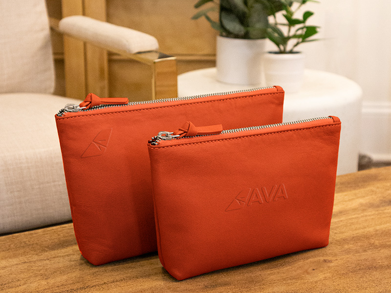 Real Leather Gusset Pouch (Medium) 4