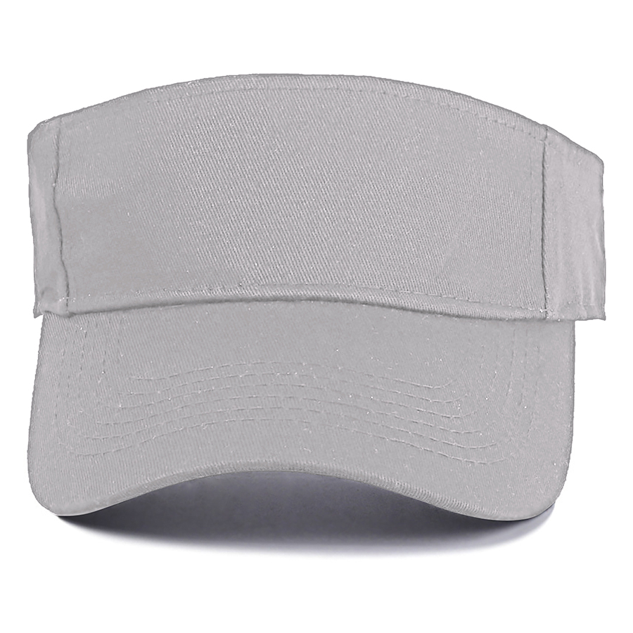 Stock Solid Color Cotton Visor - Sports Style 25
